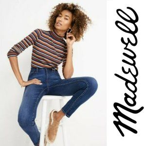 MADEWELL 10" High Rise Skinny Jeans Womens 30 Dark Tarren Wash $138 EUC! #K2432